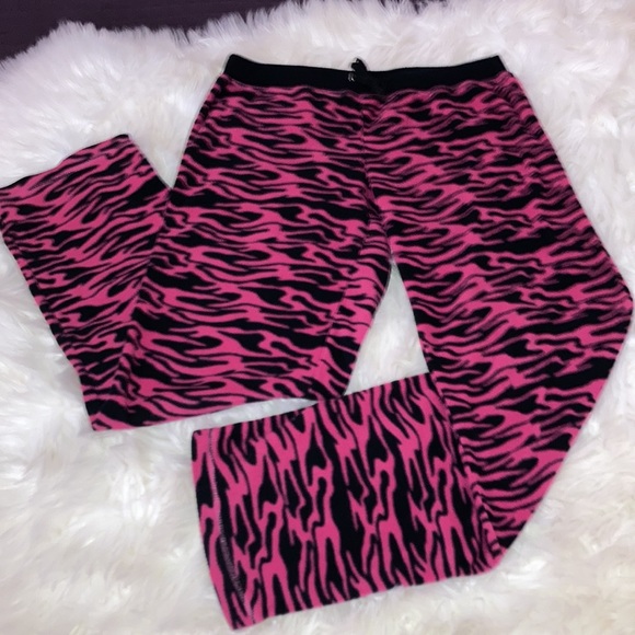 🌼SEVEN Pink Animal Print Flannel Cozy Lounge Pants PJ’s L - Picture 3 of 10